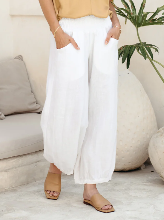 Loose Cotton Casual Pants