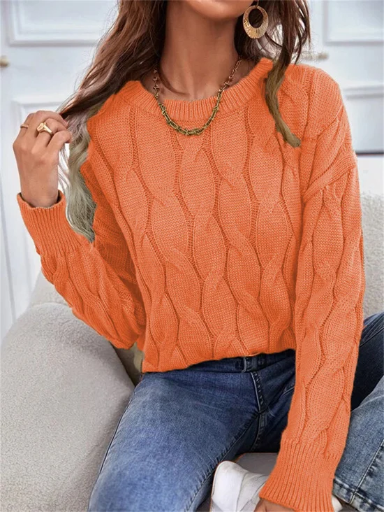 Casual Yarn/Wool Yarn Sweater