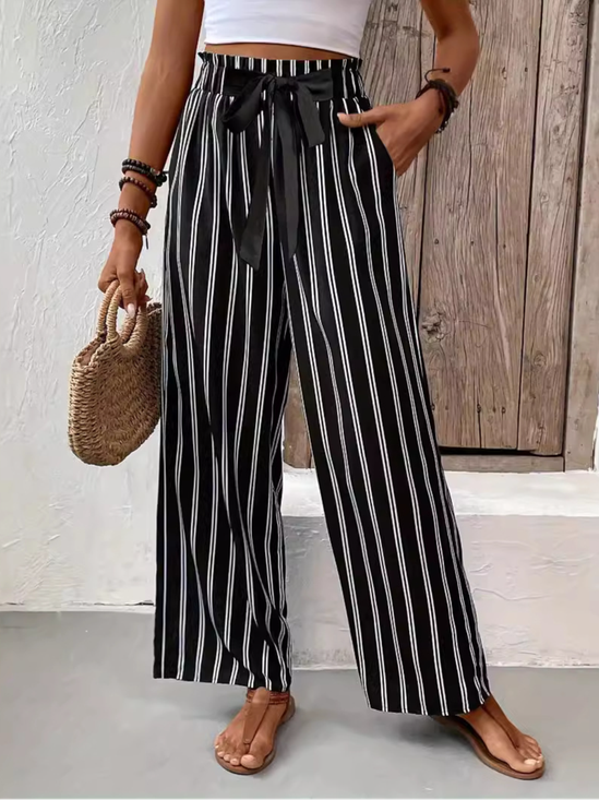 Striped Casual Loose Pants