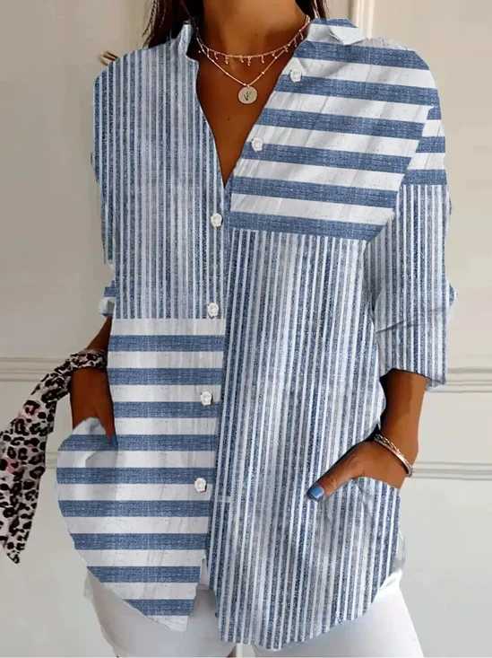 Loose Shirt Collar Casual Shirt