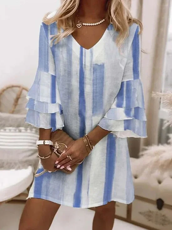 Floral Boho Dress With No