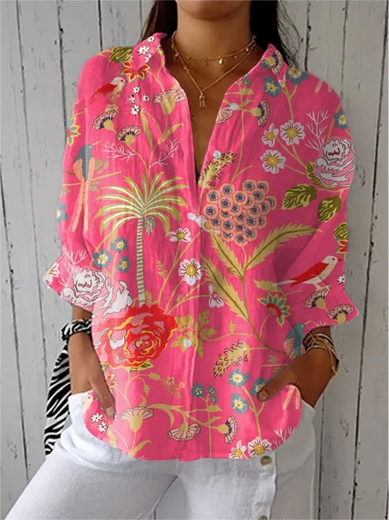 Loose Casual Shirt Collar Shirt