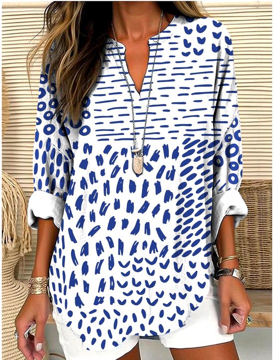 Regular Fit Casual Geometric Shirt