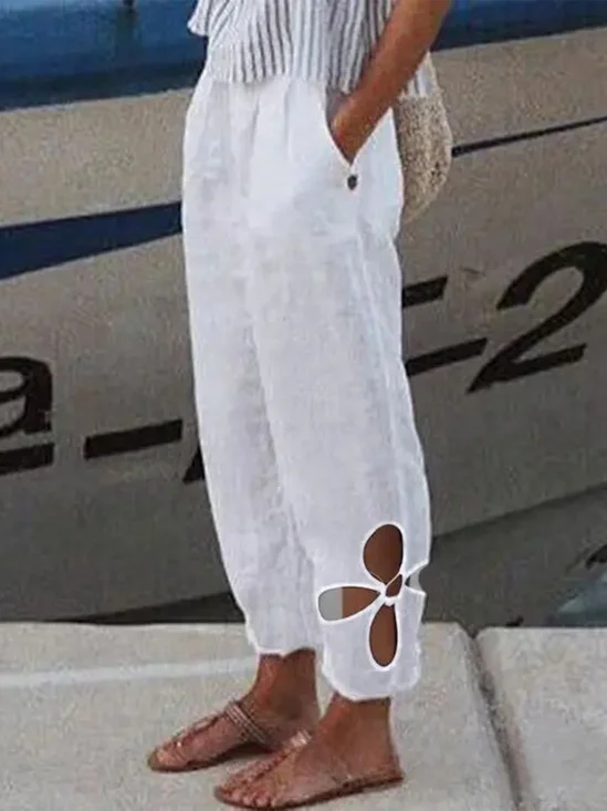 Casual Plain Baggy Pants