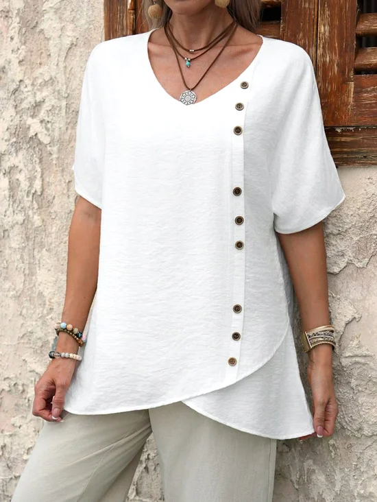 Plain Casual Regular Fit Shirt