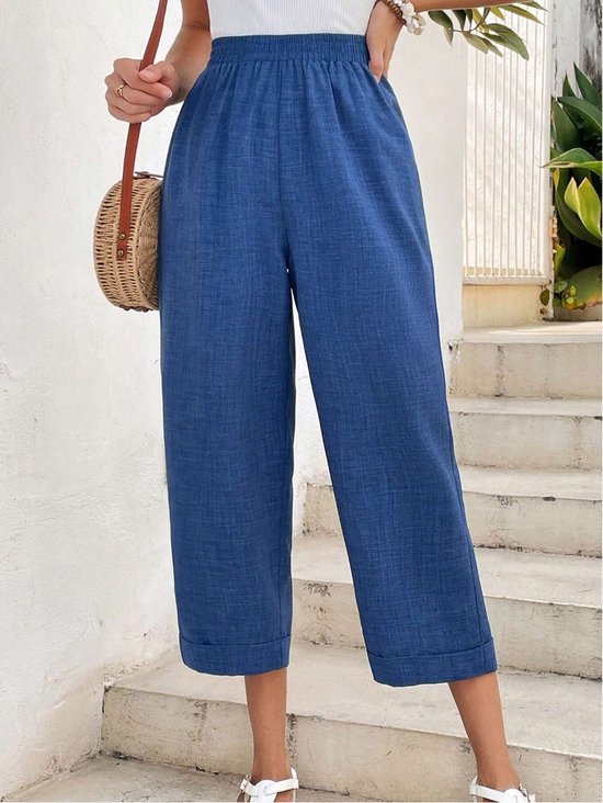 Casual Cotton Regular Fit Pants
