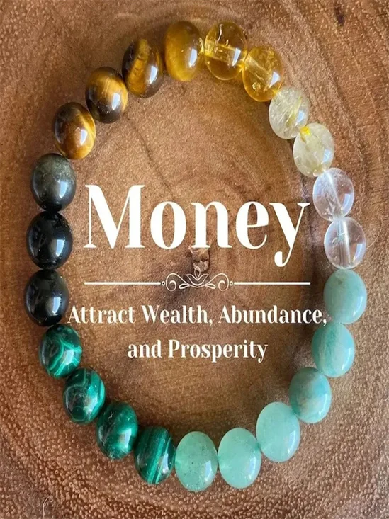 8mm Hot Selling Wealth Bracelet Malachite Tiger Eye Stone Beaded Bracelet Men And Women Lucky Bracelet