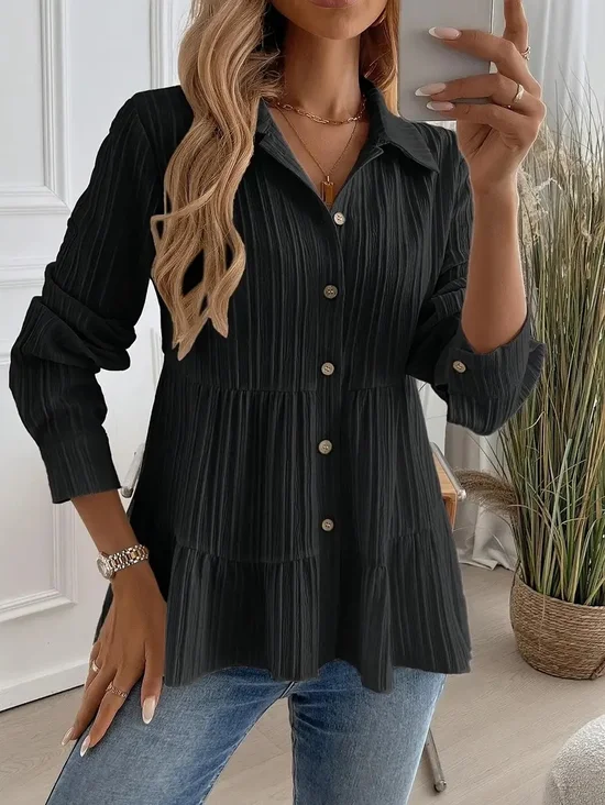 Cotton Casual Regular Fit Shirt Collar Shirt
