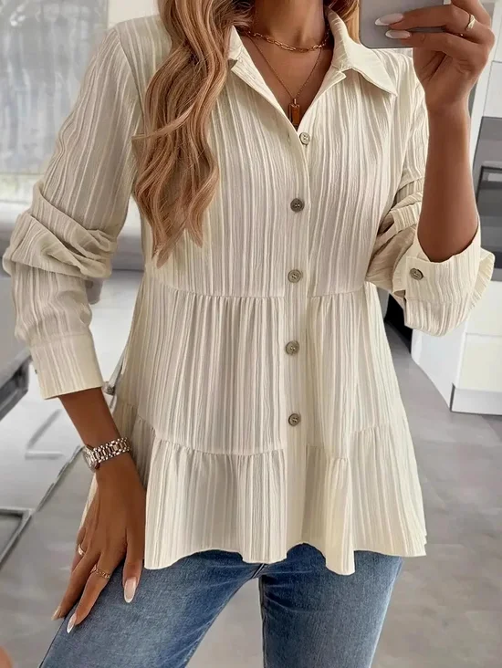 Cotton Casual Regular Fit Shirt Collar Shirt