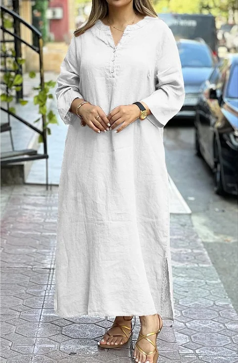 Cotton Casual Plain Regular Fit Dress With No