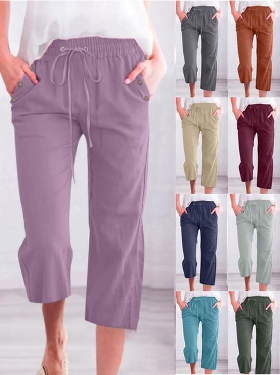 Simple Regular Fit Pants