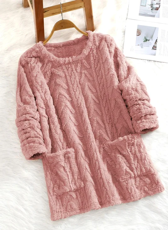 Casual Plain Sweatshirt