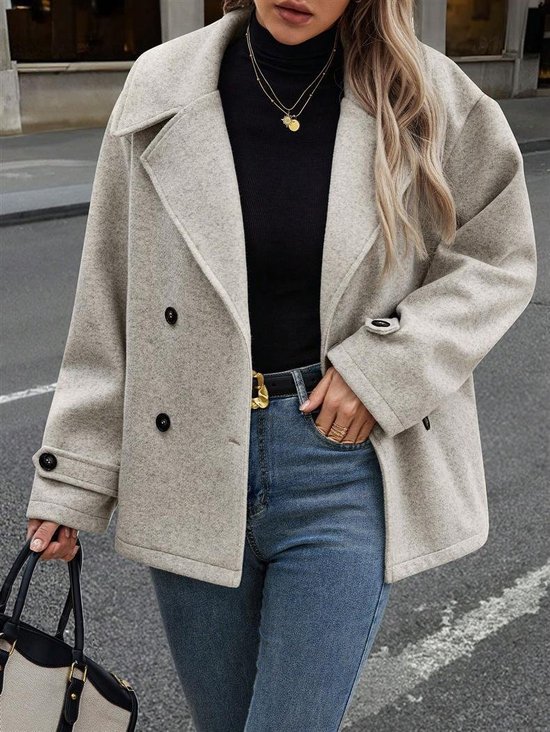 Plain Casual Regular Fit Jacket