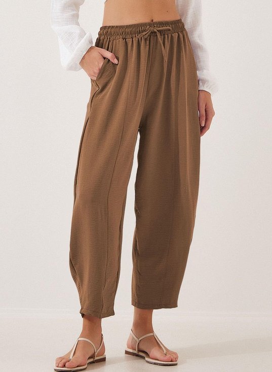 Plain Loose Simple Pants
