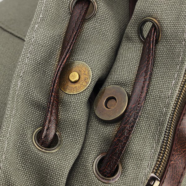 Women Multi-pocket Canvas Handbags Leisure Shopping Crossboody Bag