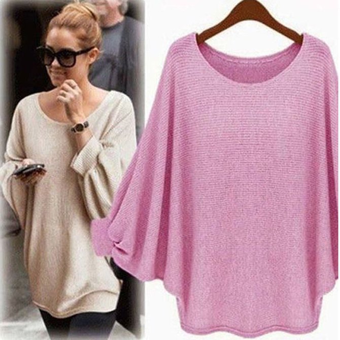 Casual Acrylic Crew Neck Sweater
