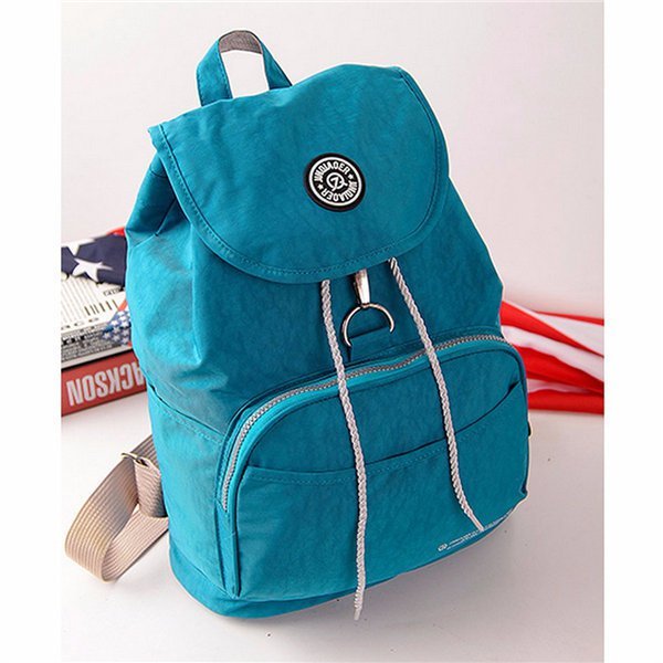 Women Nylon Waterproof Casual Backpack Travel Outdoor Schoolbags