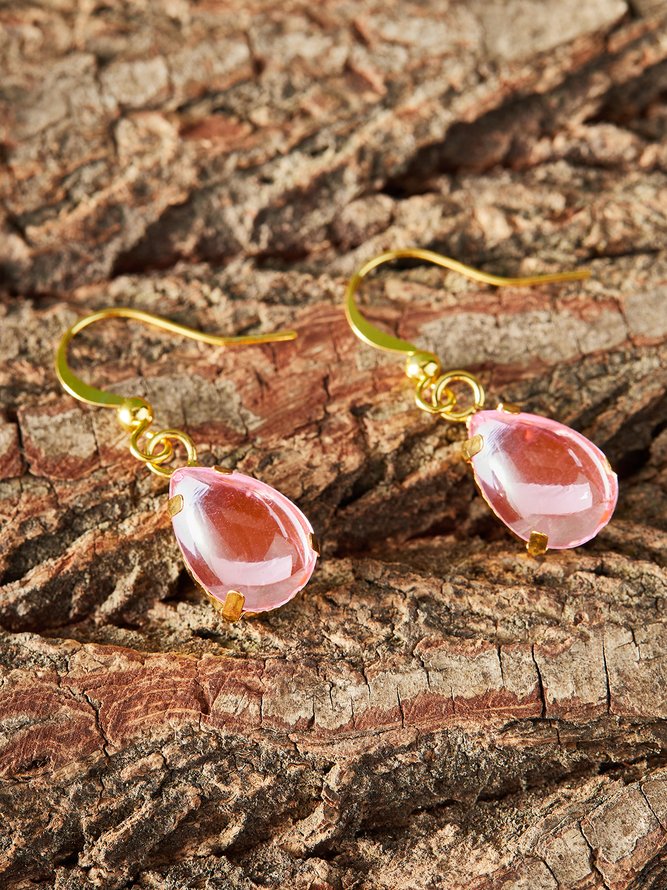 Casual Opal Moonstone Drop Earrings Everyday Versatile Jewelry