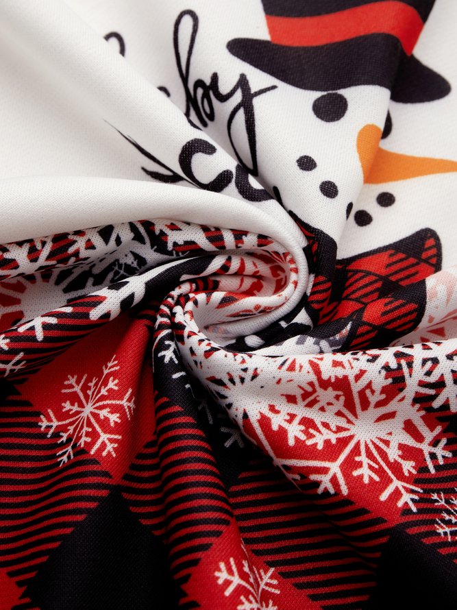 Women Hoodies Christmas Tops Long Sleeves Party Christmas Snowman Print Sweatshirt Top