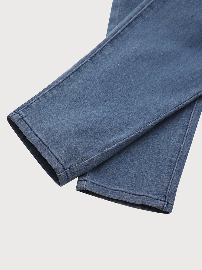 Tight Plain Denim Leggings