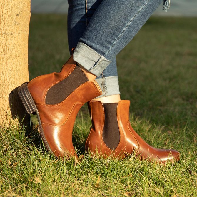 wine booties low heel