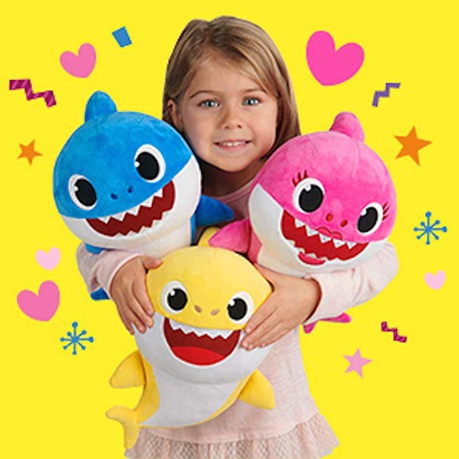 32CM Baby Shark Stuffed Toy Cartoon Plush Toys Sharks Soft Dolls