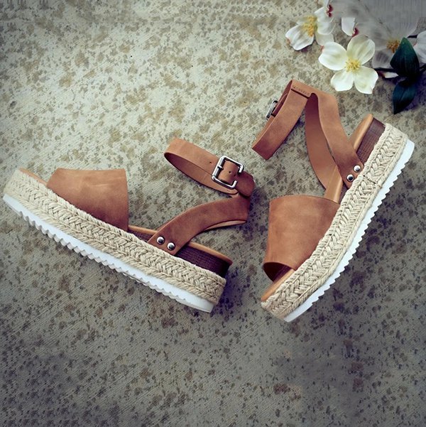 leopard espadrilles flatform wedge buckle open toe sandals