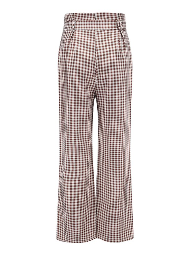 khaki plaid pants