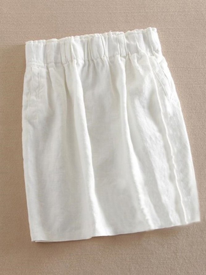 5Colors Casual Linen Skirt
