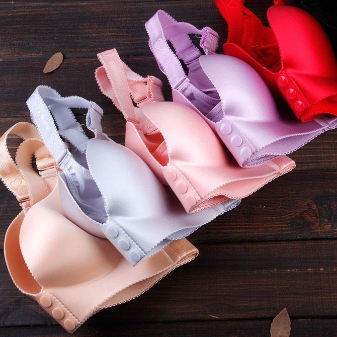 Wireless Front Opening   Soft  Gathering Bra