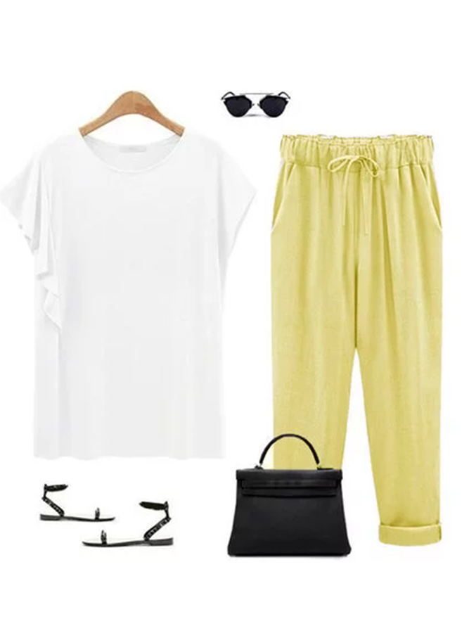 Women Casual Bottoms Solid  Pants
