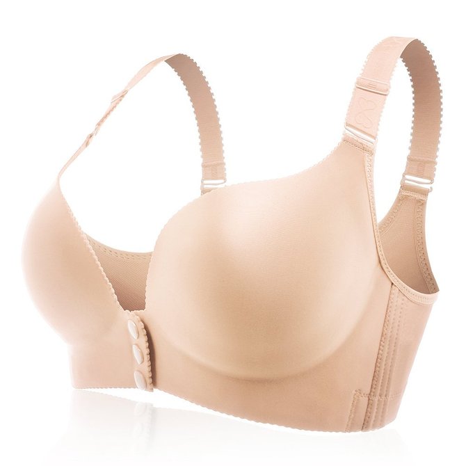 Wireless Front Opening   Soft  Gathering Bra