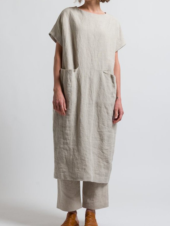 Short Sleeve Round Neck Dresses Dresses Aws Roselinlin Summer Dresses Sundress Round Neck Short Sleeve Dresses Roselinlin