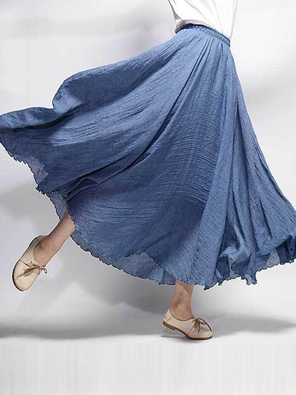 elastic waist maxi