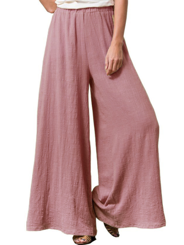 Solid Casual Pants