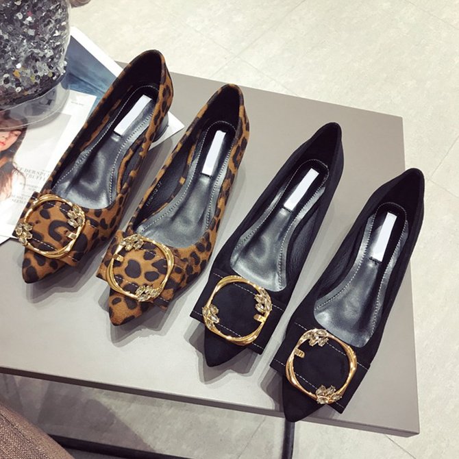leather work flats