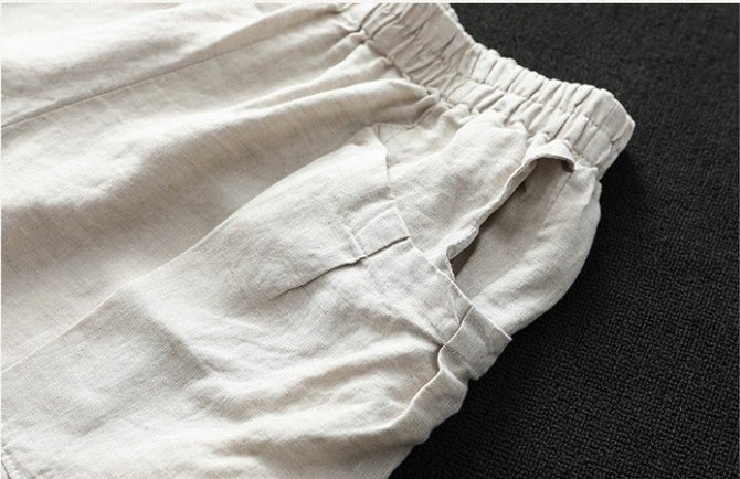 Women Cotton-Blend Casual Pants