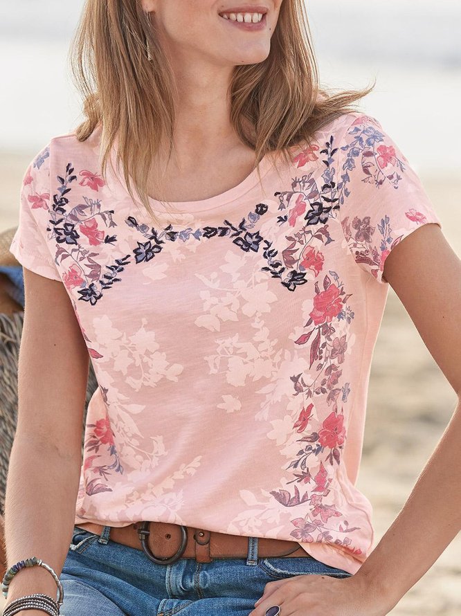 Floral Short Sleeve Printed Shirt