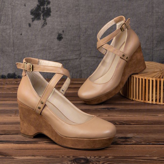 Closed Toe Chunky Heels Ankle Strap Sandals Shoes roselinlin Closed Toe Chunky Heel Heels