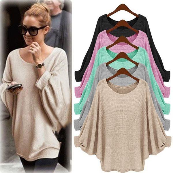 Casual Acrylic Crew Neck Sweater
