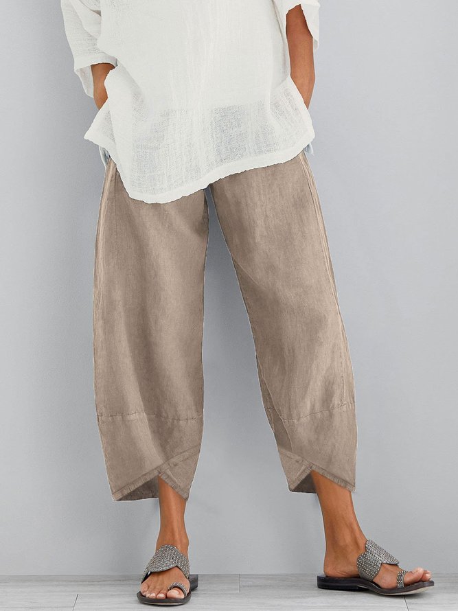 Women Cotton Pants Summer Casual Trousers