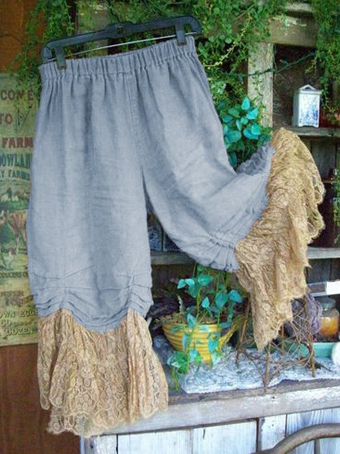 Casual Solid Pants