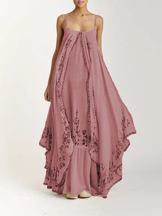 Bohemian embroidered suspender dress Clearance