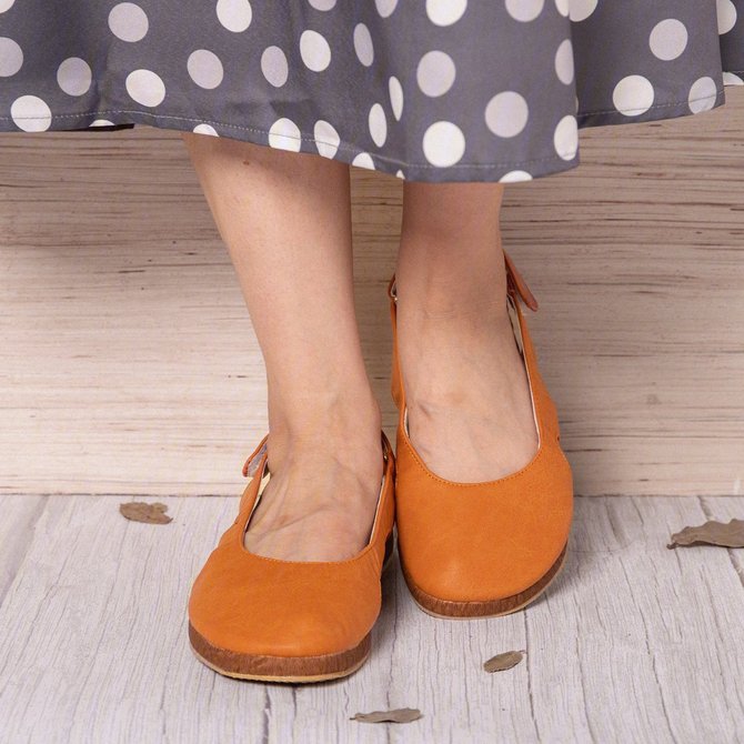 gray low heel sandals