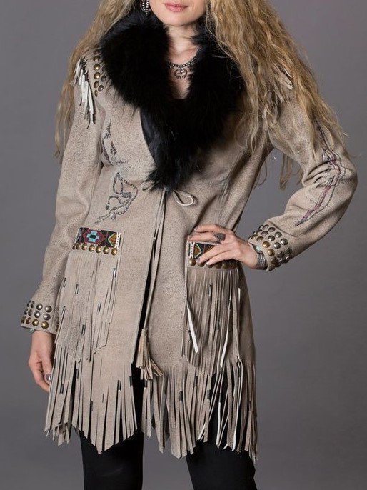 Boho Tassel Coat roselinlin