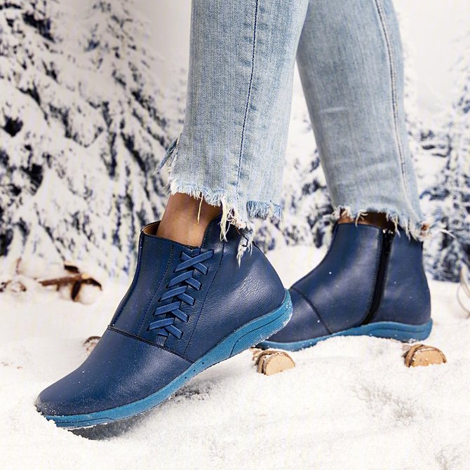 Women Winter Flat Heel Boots