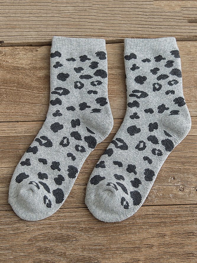 Leopard Printed All Season Socks