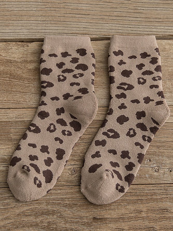 Leopard Printed All Season Socks
