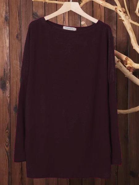 Long Sleeve Knitted Blouse