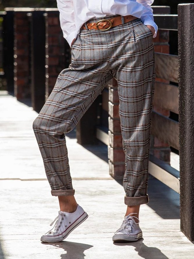 Gray Vintage Paneled Pants